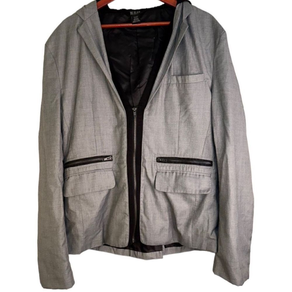 MG Black Label Urban Outfitters‎ Men’s XL Sweatshirt Hooded Vneck Modern Jacket